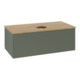 V&B Waschtischunterschrank ohne Frontstruktur, mit Beleuchtung Antao 100x36x50cm, WBP hon. Oa, lea gre. m Lac-3