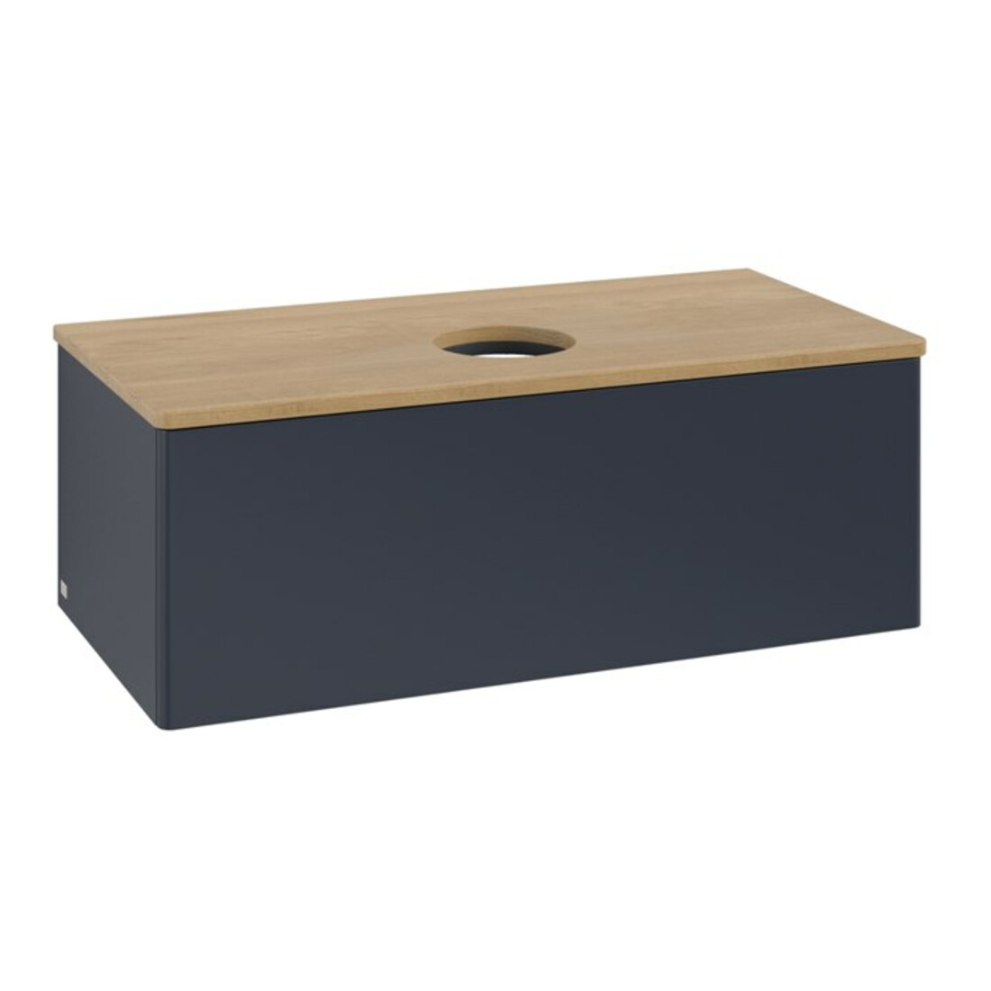 V&B Waschtischunterschrank ohne Frontstruktur, mit Beleuchtung Antao 100x36x50cm, WBP hon. Oa, md bl. m Lac