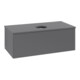 V&B Waschtischunterschrank ohne Frontstruktur, mit Beleuchtung Antao 100x36x50cm, WBP Lac, Anthrac. m Lac-1