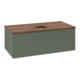 V&B Waschtischunterschrank ohne Frontstruktur, mit Beleuchtung Antao 100x36x50cm, WBP w. wal, lea gre. m Lac-4