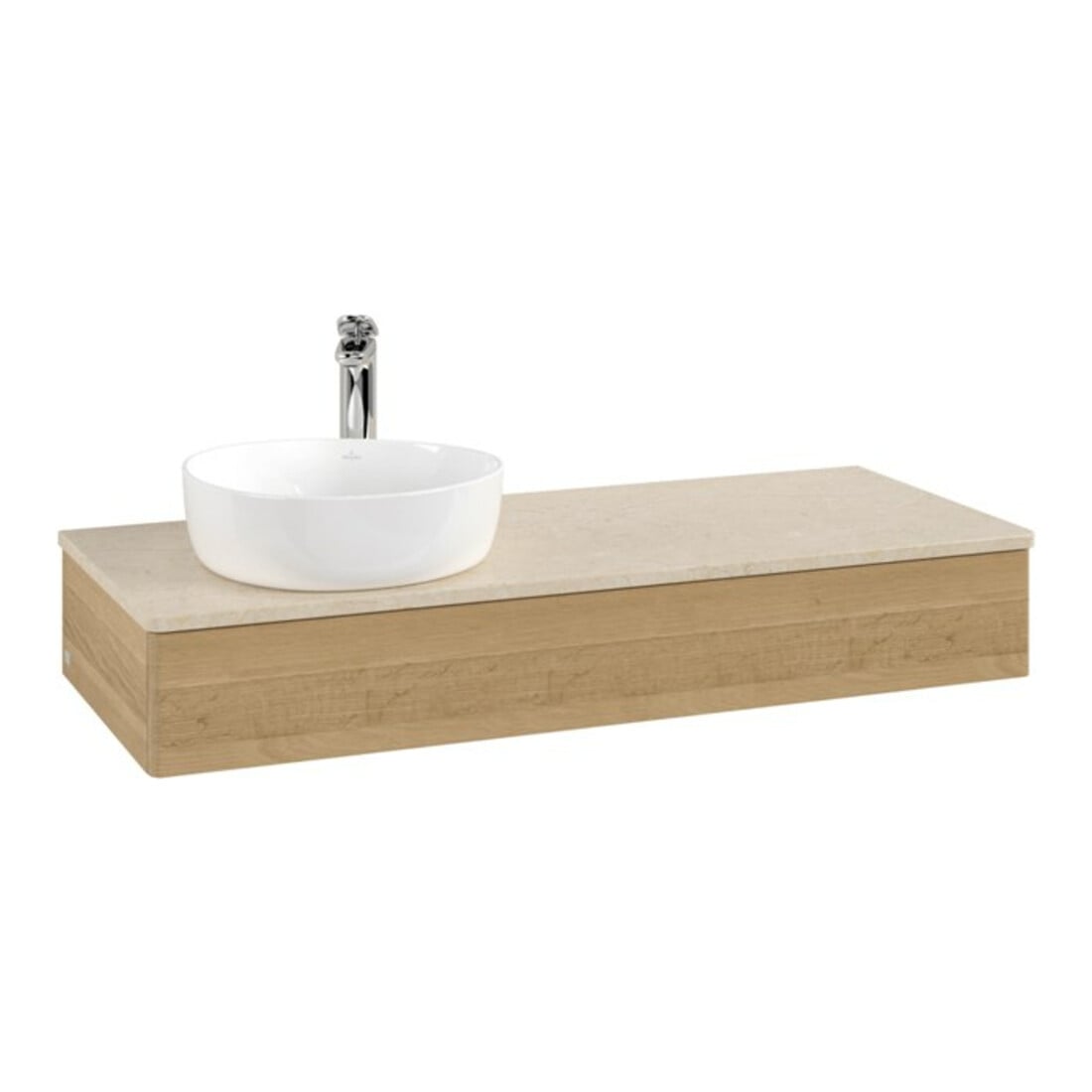 V&B Waschtischunterschrank ohne Frontstruktur, mit Beleuchtung Antao 120x19x50cm, HL, WBP botti., hon. Oa