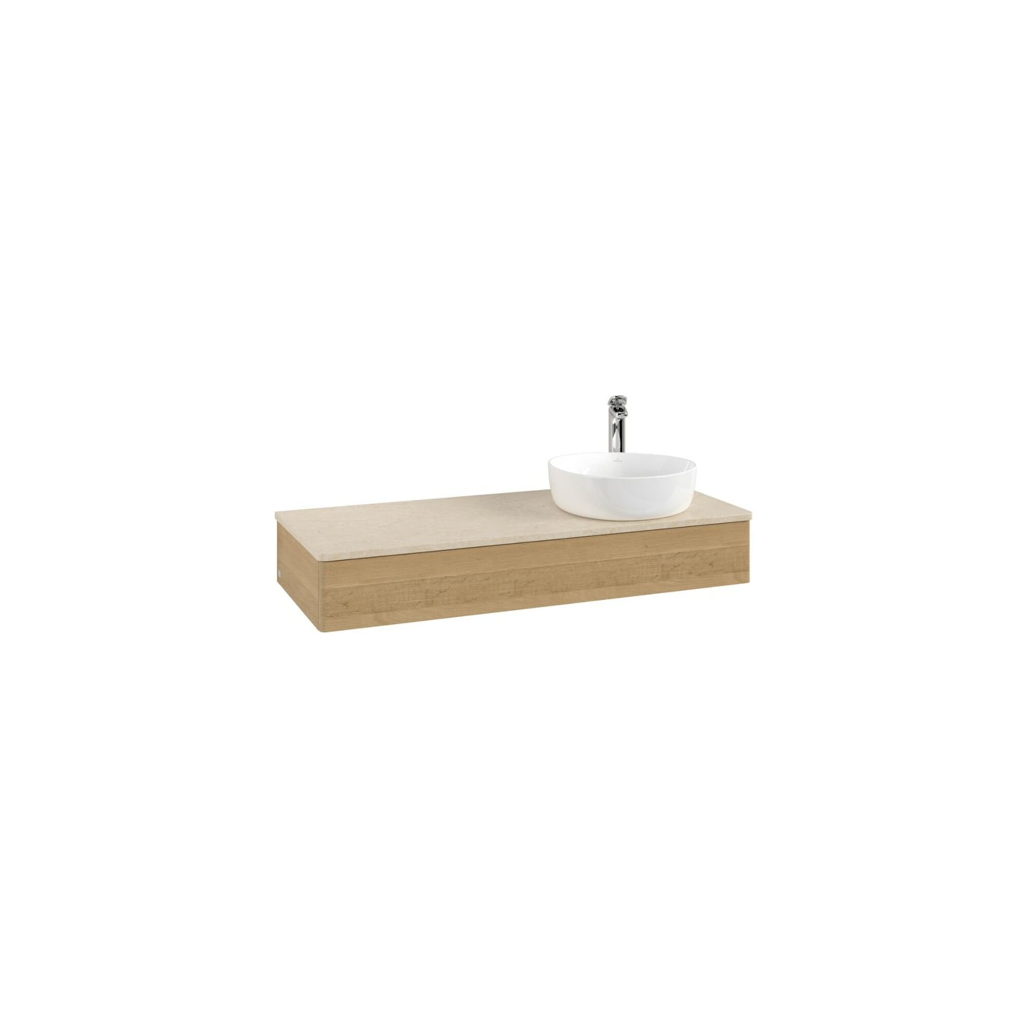 V&B Waschtischunterschrank ohne Frontstruktur, mit Beleuchtung Antao 120x19x50cm, HL, WBP botti., hon. Oa ; Villeroy & Boch