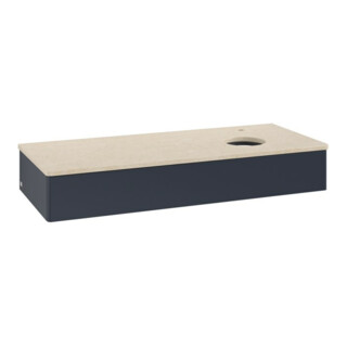 V&B Waschtischunterschrank ohne Frontstruktur, mit Beleuchtung Antao 120x19x50cm, HL, WBP botti., md b m Lac