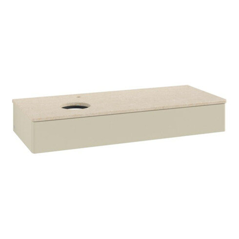 V&B Waschtischunterschrank ohne Frontstruktur, mit Beleuchtung Antao 120x19x50cm, HL, WBP botti., si Gr m Lac