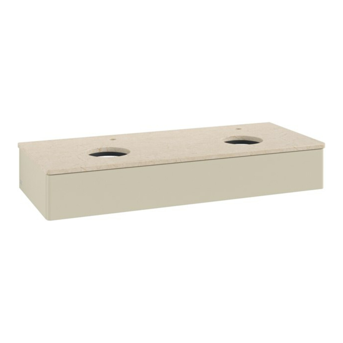 V&B Waschtischunterschrank ohne Frontstruktur, mit Beleuchtung Antao 120x19x50cm, HL, WBP botti., si Gr m Lac