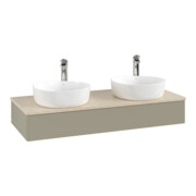 V&B Waschtischunterschrank ohne Frontstruktur, mit Beleuchtung Antao 120x19x50cm, HL, WBP botti., st Gr m Lac