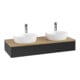V&B Waschtischunterschrank ohne Frontstruktur, mit Beleuchtung Antao 120x19x50cm, HL, WBP hon. Oa, bla m Lac-1