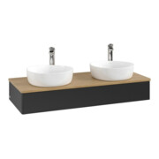 V&B Waschtischunterschrank ohne Frontstruktur, mit Beleuchtung Antao 120x19x50cm, HL, WBP hon. Oa, bla m Lac