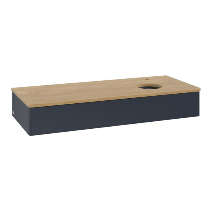V&B Waschtischunterschrank ohne Frontstruktur, mit Beleuchtung Antao 120x19x50cm, HL, WBP hon. Oa, md b m Lac