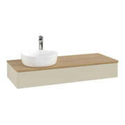 V&B Waschtischunterschrank ohne Frontstruktur, mit Beleuchtung Antao 120x19x50cm, HL, WBP hon. Oa, si G m Lac-4