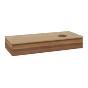 V&B Waschtischunterschrank ohne Frontstruktur, mit Beleuchtung Antao 120x19x50cm, HL, WBP hon. Oa, w. wal