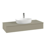 V&B Waschtischunterschrank ohne Frontstruktur, mit Beleuchtung Antao 120x19x50cm, HL, WBP Lac, glo wh. Lac