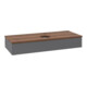 V&B Waschtischunterschrank ohne Frontstruktur, mit Beleuchtung Antao 120x19x50cm, HL, WBP w wa, A m Lac-4