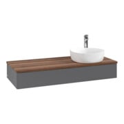 V&B Waschtischunterschrank ohne Frontstruktur, mit Beleuchtung Antao 120x19x50cm, HL, WBP w wa, A m Lac