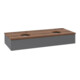 V&B Waschtischunterschrank ohne Frontstruktur, mit Beleuchtung Antao 120x19x50cm, HL, WBP w wa, A m Lac-1