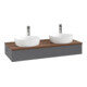 V&B Waschtischunterschrank ohne Frontstruktur, mit Beleuchtung Antao 120x19x50cm, HL, WBP w wa, A m Lac