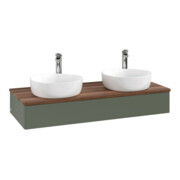 V&B Waschtischunterschrank ohne Frontstruktur, mit Beleuchtung Antao 120x19x50cm, HL, WBP w wa, le gre. m Lac