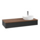 V&B Waschtischunterschrank ohne Frontstruktur, mit Beleuchtung Antao 120x19x50cm, HL, WBP w. wal, bla m Lac-3