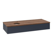 V&B Waschtischunterschrank ohne Frontstruktur, mit Beleuchtung Antao 120x19x50cm, HL, WBP w wal, md bl. m Lac-4