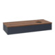 V&B Waschtischunterschrank ohne Frontstruktur, mit Beleuchtung Antao 120x19x50cm, HL, WBP w wal, md bl. m Lac-3