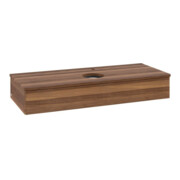 V&B Waschtischunterschrank ohne Frontstruktur, mit Beleuchtung Antao 120x19x50cm, HL, WBP w. wal, w. wal