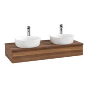 V&B Waschtischunterschrank ohne Frontstruktur, mit Beleuchtung Antao 120x19x50cm, HL, WBP w. wal, w. wal