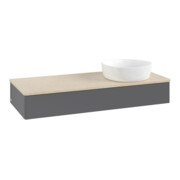 V&B Waschtischunterschrank ohne Frontstruktur, mit Beleuchtung Antao 120x19x50cm, WBP botti., Anthrac. m Lac-3