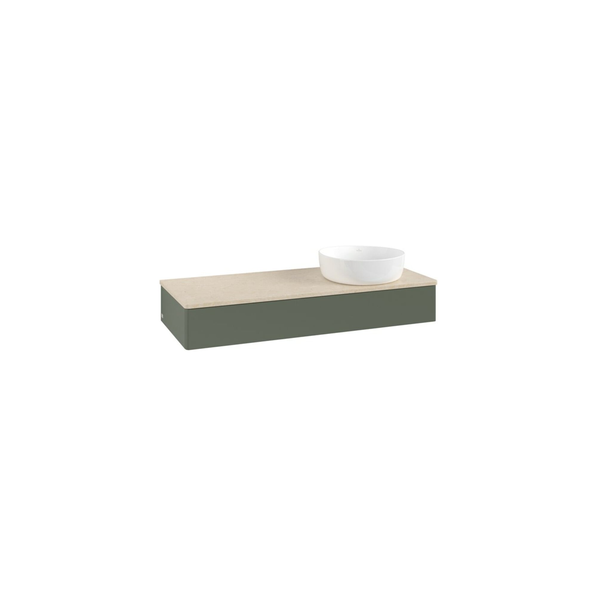 V&B Waschtischunterschrank ohne Frontstruktur, mit Beleuchtung Antao 120x19x50cm, WBP botti., lea gre. m Lac ; Villeroy & Boch