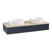 V&B Waschtischunterschrank ohne Frontstruktur, mit Beleuchtung Antao 120x19x50cm, WBP botti., md bl. m Lac