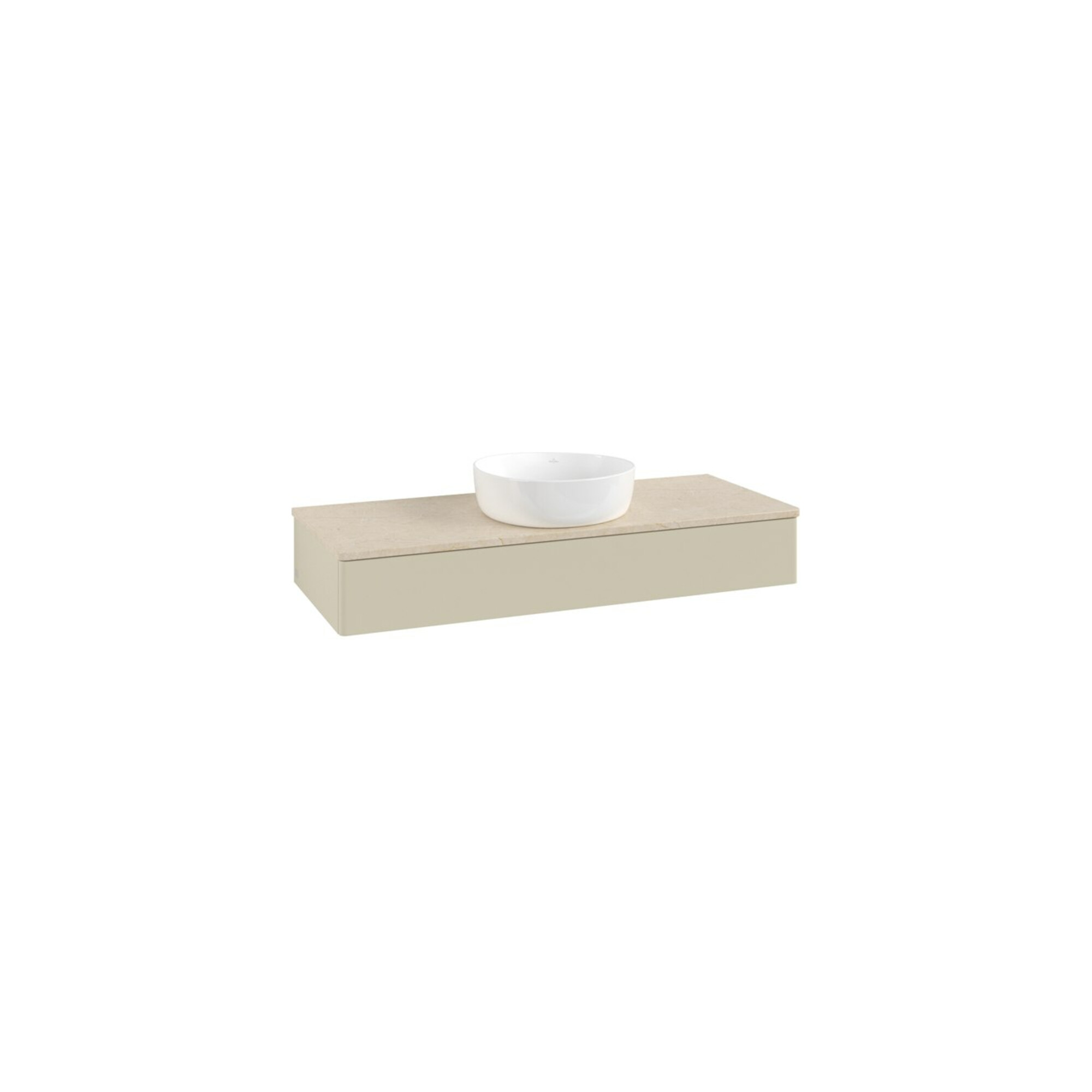 V&B Waschtischunterschrank ohne Frontstruktur, mit Beleuchtung Antao 120x19x50cm, WBP botti., si Gr m Lac ; Villeroy & Boch