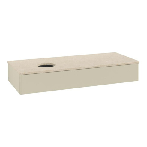 V&B Waschtischunterschrank ohne Frontstruktur, mit Beleuchtung Antao 120x19x50cm, WBP botti., si Gr m Lac