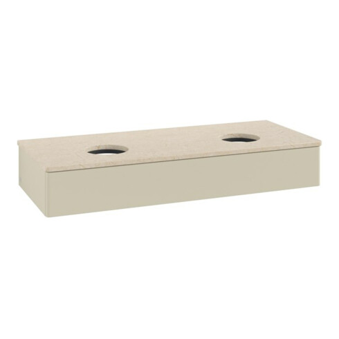 V&B Waschtischunterschrank ohne Frontstruktur, mit Beleuchtung Antao 120x19x50cm, WBP botti., si Gr m Lac