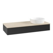 V&B Waschtischunterschrank ohne Frontstruktur, mit Beleuchtung Antao 120x19x50cm, WBP-farbe botti., bla m Lac-3