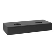 V&B Waschtischunterschrank ohne Frontstruktur, mit Beleuchtung Antao 120x19x50cm, WBP-farbe Lac, bla m Lac