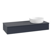 V&B Waschtischunterschrank ohne Frontstruktur, mit Beleuchtung Antao 120x19x50cm, WBP-farbe Lac, md bl. m Lac