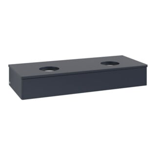 V&B Waschtischunterschrank ohne Frontstruktur, mit Beleuchtung Antao 120x19x50cm, WBP-farbe Lac, md bl. m Lac