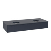 V&B Waschtischunterschrank ohne Frontstruktur, mit Beleuchtung Antao 120x19x50cm, WBP-farbe Lac, md bl. m Lac