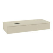 V&B Waschtischunterschrank ohne Frontstruktur, mit Beleuchtung Antao 120x19x50cm, WBP-farbe Lac, si Gr m Lac