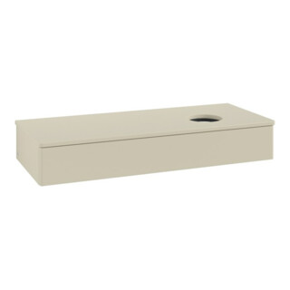 V&B Waschtischunterschrank ohne Frontstruktur, mit Beleuchtung Antao 120x19x50cm, WBP-farbe Lac, si Gr m Lac