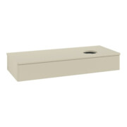 V&B Waschtischunterschrank ohne Frontstruktur, mit Beleuchtung Antao 120x19x50cm, WBP-farbe Lac, si Gr m Lac