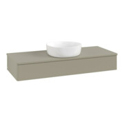 V&B Waschtischunterschrank ohne Frontstruktur, mit Beleuchtung Antao 120x19x50cm, WBP-farbe Lac, st. Gr m Lac