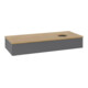 V&B Waschtischunterschrank ohne Frontstruktur, mit Beleuchtung Antao 120x19x50cm, WBP hon. Oa, Anthrac. m Lac-3