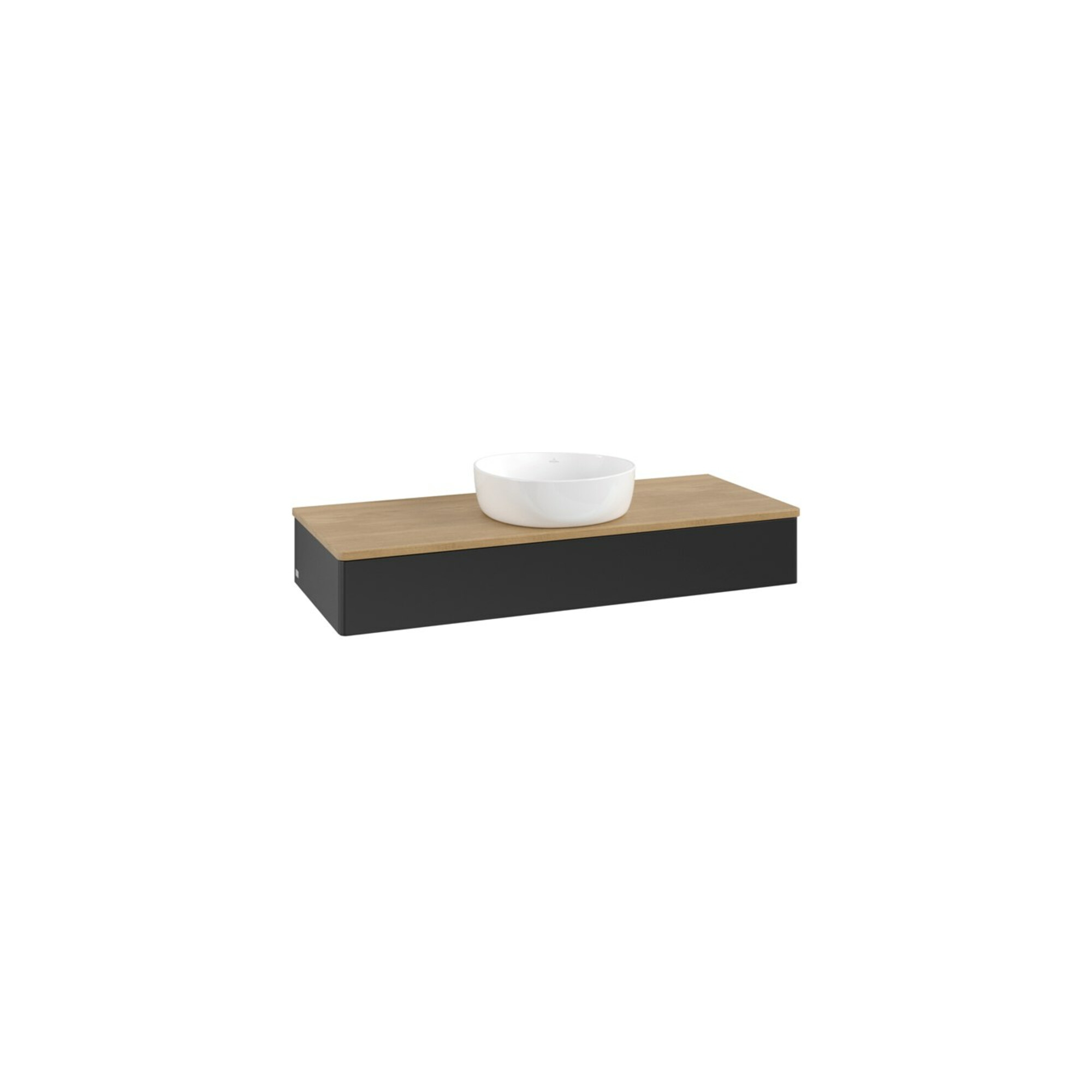 V&B Waschtischunterschrank ohne Frontstruktur, mit Beleuchtung Antao 120x19x50cm, WBP hon. Oa, bla m Lac ; Villeroy & Boch