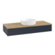 V&B Waschtischunterschrank ohne Frontstruktur, mit Beleuchtung Antao 120x19x50cm, WBP hon. Oa, md bl. m Lac-1