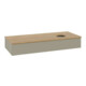 V&B Waschtischunterschrank ohne Frontstruktur, mit Beleuchtung Antao 120x19x50cm, WBP hon. Oa, st. Gr m Lac-3