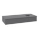 V&B Waschtischunterschrank ohne Frontstruktur, mit Beleuchtung Antao 120x19x50cm, WBP Lac, Anthrac. m Lac-3