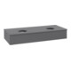 V&B Waschtischunterschrank ohne Frontstruktur, mit Beleuchtung Antao 120x19x50cm, WBP Lac, Anthrac. m Lac-1