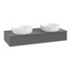 V&B Waschtischunterschrank ohne Frontstruktur, mit Beleuchtung Antao 120x19x50cm, WBP Lac, Anthrac. m Lac-3