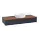 V&B Waschtischunterschrank ohne Frontstruktur, mit Beleuchtung Antao 120x19x50cm, WBP w. wal, md bl. m Lac-3
