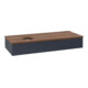 V&B Waschtischunterschrank ohne Frontstruktur, mit Beleuchtung Antao 120x19x50cm, WBP w. wal, md bl. m Lac